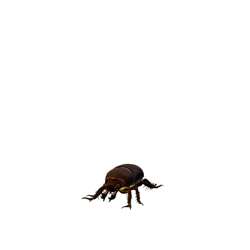 The Scavenger Beetle, a skittering carrion insect